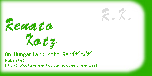 renato kotz business card